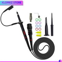 KLOMKZ 200 MHz เครื่องแสดงคลื่นกระแสไฟฟ้าของ P2200 100:1 สีดำสีดำ หัววัดคลิป คอนเนคเตอร์ สายทดสอบสำหรับทดสอบ