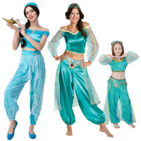 ผู้หญิงสาวเซ็กซี่เทพธิดา GENIE จัสมินชุดเจ้าหญิง Purim ฮาโลวีนเครื่องแต่งกายผู้ใหญ่เด็กอาหรับนักเต้นท้องคอสเพลย์เสื้อผ้า