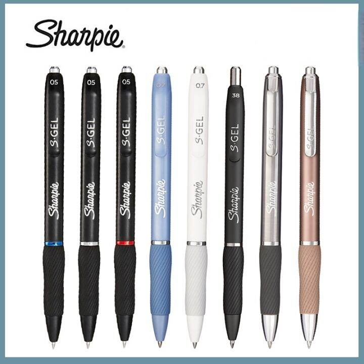 [Gel Pen] Sharpie SGel Gel Pens Fine Point 0.5mm Black Ink Pen Rubber