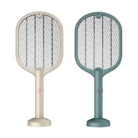 2 in 1 Electric Insect Racket Swatter USB Rechargeable Led Light Hand-Held Mosquito Killer Fly Bug Zapper Trap for Home  Electric Insect Killers