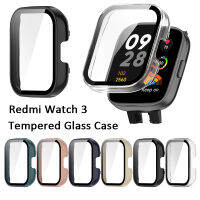 เคสสำหรับ Redmi Watch 3กระจกเทมเปอร์ชิ้นกรอบกันชนเต็ม2023สมาร์ทวอท์ชใหม่