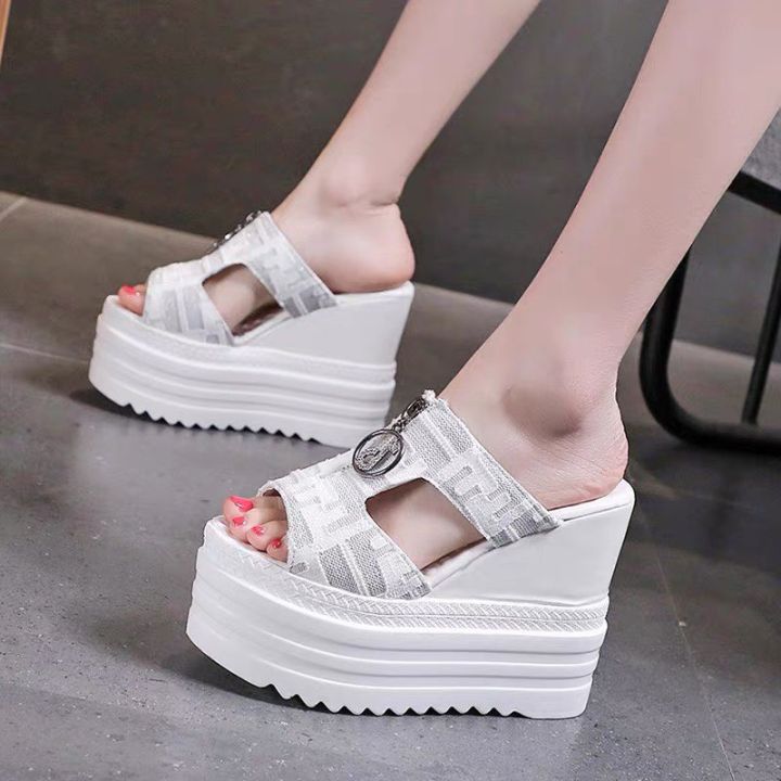 3921 Tiktok Chain Chunky Wedge Sandals | Lazada PH