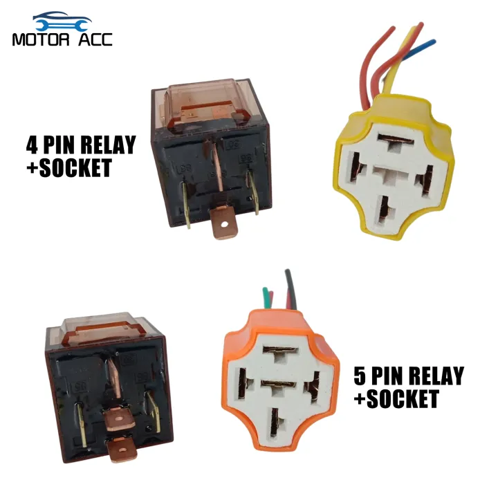 Motorcycle Accessories 12V Set Transparent Horn Mini Driving Light