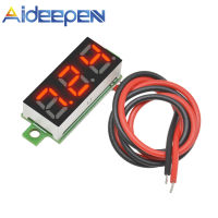 Aideepen เครื่องทดสอบแรงดันไฟฟ้าของแท้,2.5V-30V โวลต์มิเตอร์ DC ดิจิตอลขนาดเล็กพร้อมจอแสดงผล LED 0.28นิ้ว