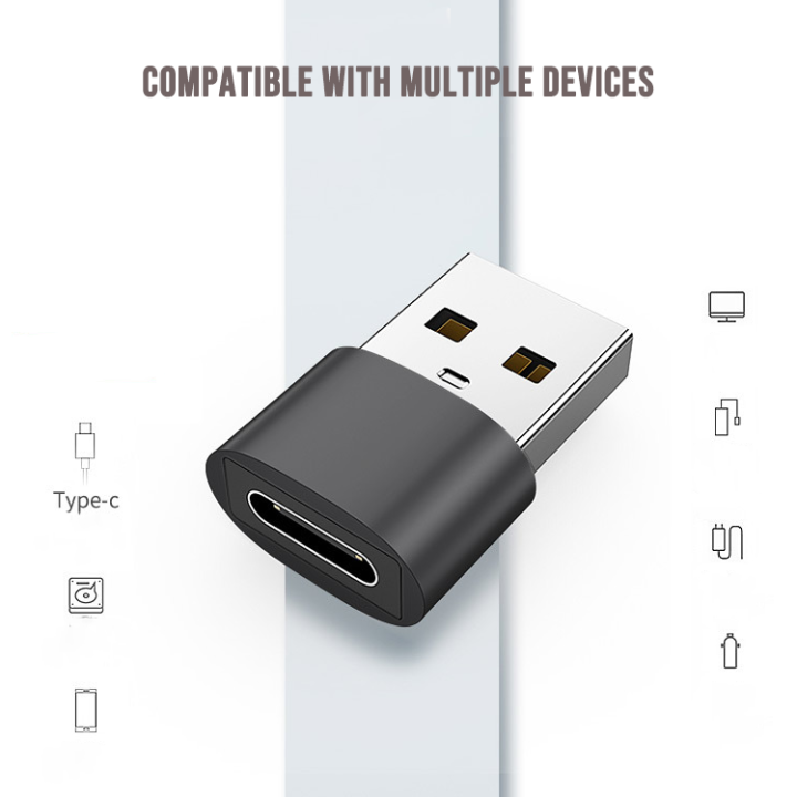 otg-อะแดปเตอร์แปลง-type-c-to-usb-adapter-usb-c-male-type-c-to-usb-adapter-2-0-a-female-data-ขนาดเล็กพกพาง่ายสะดวกสบาย