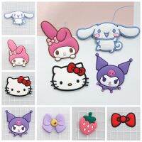 DIFF 5pcs อุปกรณ์เครื่องประดับอัญมณี จี้ชาร์ม DIY Kuromi Cinnamoroll แพทช์ตุ๊กตา3D แพทช์พวงกุญแจ น่ารักน่ารักๆ กิ๊บติดผม DIY อุปกรณ์เสริมรองเท้า