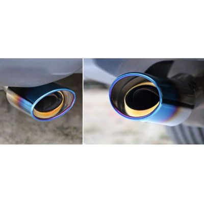 Car Stainless Steel Exhaust Tail Throat Round Tube Universal Fits Car Accessories
