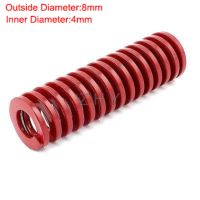 【LZ】 TM 8mm OD 4mm ID 30mm 35mm 40mm Length Red Middle Load 65Mn Metal Tubular Section Spiral Stamping Compression Mould Die Spring