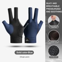 【LZ】❖  Open Finger Billiard Gloves Breathable Polyester Snooker Pool Gloves Antiskid Portable Lightweight Reusable Training Accessories