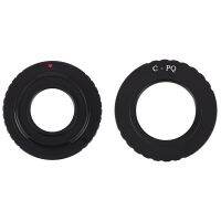 2 Pcs Black C Lens Adapter: 1 Pcs for Fujifilm X Mount Fuji X-Pro1 X-E2 X-M1 &amp; 1 Pcs for Pentax Q Q7 Q10 Q-S1