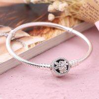 Pandora จี้สร้อยคอเงิน 925 รูปงู ดอกไม้ แมกโนเลีย DIY p526TH