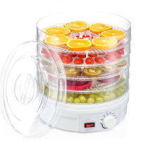 เครื่องขจัดน้ำออกจากอาหาร Food Dehydrator for Jerky Small Dehydrated Dryer Machine for Fruits Veggies Transparent EU Plug 220V