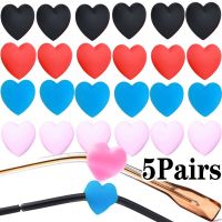 Heart Eyeglass Temple Tips Sleeve Retainer Silicone Anti-slip Holder Elastic Glasses Ear Hook Mirror Leg Glasses Accessories Eyewear case