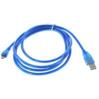 Cable USB A Mail TO B Mini 5pin (1.8M) V2.0 สายสีฟ้า