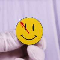 hot【DT】 The Watchmen Comedian Smiley Face Pin Badge Dark Comics Brooch Fashion Jewelry