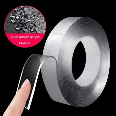 1/3/5m Nano Tape Double-Sided Adhesive Tape Traceless Waterproof Tape For Bathroom Kitchen Sink Tap Gel Sticker