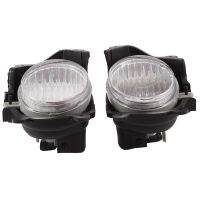 1Pair Car Front Bumper Fog Lights Assembly Driving Lamp Foglight Grille Signal Lamp with Bulb for Kia Cerato 2005 2006