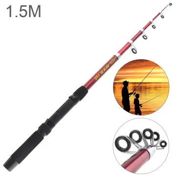 Bass Fishing Rod Reel Combo 1.8M 2.1M 2.4M 2.7M Telescopic Pole