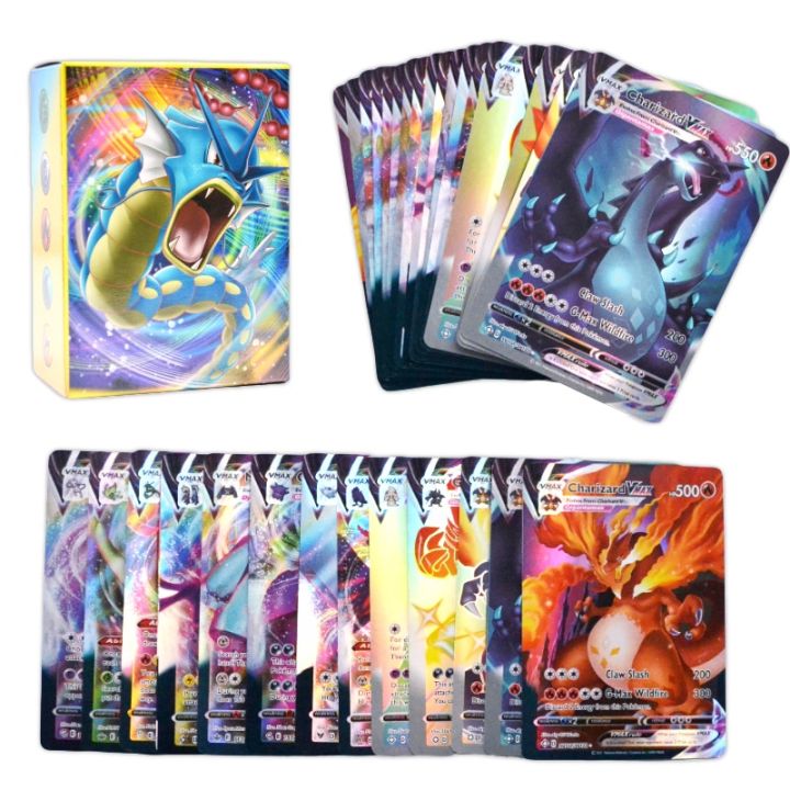 300 Pcs Unique Pokemon Gx Trading Cards Shining Vmax Battle Game