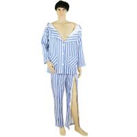 [Fast delivery] Clothes for bedridden paralyzed stroke patients mens pure cotton nursing clothes easy to put on and take off hospital pajamas and pajamas fracture rehabilitation