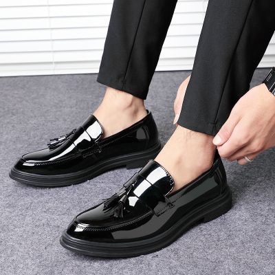 Autumn Men Shoes Leather Men Dress Shoes Luxury Mens Business Oxfords Classic Gentleman Shoes 2021