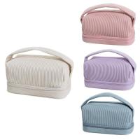 Feng Qi shop One size New Cream Toast Makeup Bag Large Capacity Womens Portable Lipstick Storage Bag Carrying Travel Wash Bag