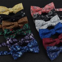 Malformal business meeting formal bow tie mens wedding banquet yarn-dyed polyester jacquard bow tie casual fashion bow tie Boys Clothing