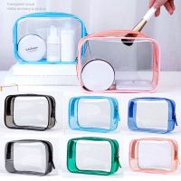 HE1SHANE โปร่งใส ที่เก็บของ ถุงซักล้าง Beauty Case ที่วางเครื่องสำอางเสริมสวย Travel Organizer กระเป๋า PVC เคสแต่งหน้าแบบใส