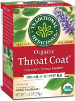 American Traditional Medicinals Throat Coat Throat Moisturizing and Throat Protecting Tea 16 packs without caffeine Afternoon Tea