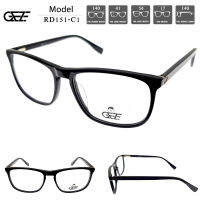 ?กรอบแว่นตา GEZE METAL รุ่น RD151-C1 เต็มกรอบสีดำ โลหะ น้ำหนักเบา ใส่สบาย?ใส่ได้ทั้งหญิง-ชาย (บริการตัดเลนส์สายตาราคาถูก)