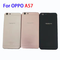 ฝาหลังสำหรับ OPPO A57ที่มีโลโก้ฝาครอบแบตเตอร์รี่ในบ้านประตูหลังปุ่มเปิดปิดไฟปุ่มที่เปลี่ยนฝาครอบแบตเตอรี่