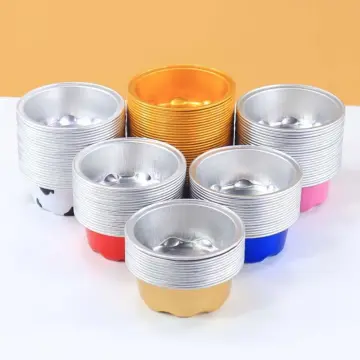 10pcs Aluminum Foil Cups For Air Fryers, Reusable Tin Foil Cups