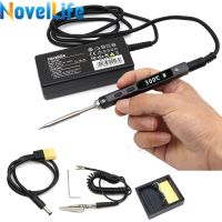 ◕∏﹍ Original TS100 65W Mini Electric Soldering Iron Station Adjustable Temperature Digital Display with Solder Tip 24V Power Supply