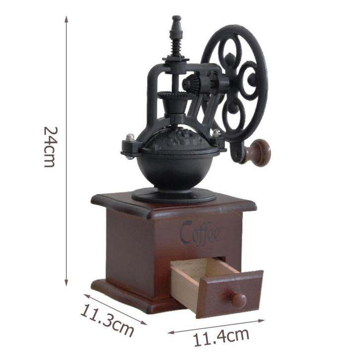 penggiling-kopi-ด้วยมือแบบย้อนยุคเครื่องบดบดกาแฟแบบปรับได้ทำด้วยมือทำด้วยมือทำด้วยมือเหล็กหล่ออุปกรณ์ครัวกาแฟในบ้านอุปกรณ์เสริม-tt-ร้านค้า
