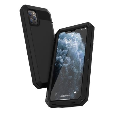 [LUNATIK] Heavy Duty Metal Aluminum Armor Phone Case for iPhone 14 13 12 11 Pro Max 14Plus 14ProMax 360 Shockproof Cover jk