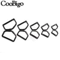 50pcs 20mm 25mm 32mm 38mm 50mm Dee D Ring Buckles Plastic Hooks For Backpack Bag Straps Pets Collar Webbing Garment DIY Parts