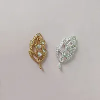 【CC】 10 14x27mm Metal With Rhinestone Crafts Decorations Hair Accessories Jewelry Making