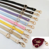 สายกระเป๋า สีพื้น สายกระเป๋าผ้า  หน้ากว้าง 2 cm.  classic strap ปรับระดับได้ แถมห่วงอะไหล่ตะขอตัวD ทุกเส้น