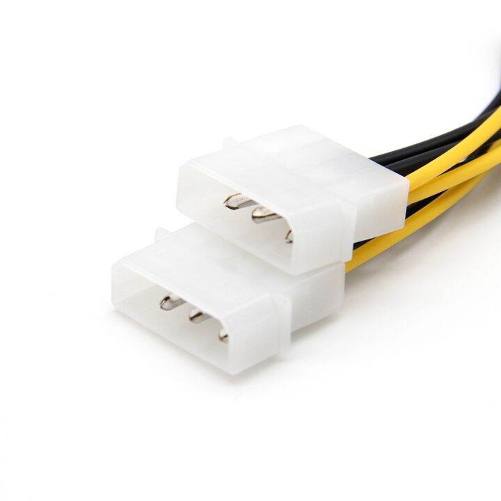 dual-molex-4pin-ide-to-8-pin-vga-การ์จอ