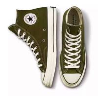 รองเท้าผ้าใบหุ้มข้อ Converse All Star สีเขียวขี้ม้า มีสินค้าพร้อมส่ง มีเก็บเงินปลายทาง