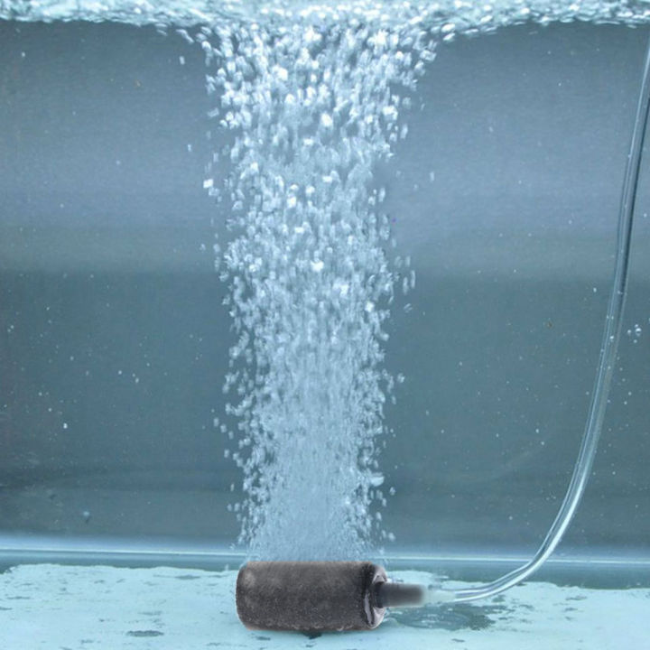 10ชิ้นกระบอกลมหินสำหรับตู้ปลาอุปกรณ์ปั๊มลมใช้ซ้ำได้หินแร่กระจายแสงความสูง1-6