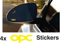 สำหรับ4ชิ้น Opel Opc Sport Corsa Zafira สติ๊กเกอร์ติดกระจก Vaxuhall Opc Spiegel Aufkleber Opel