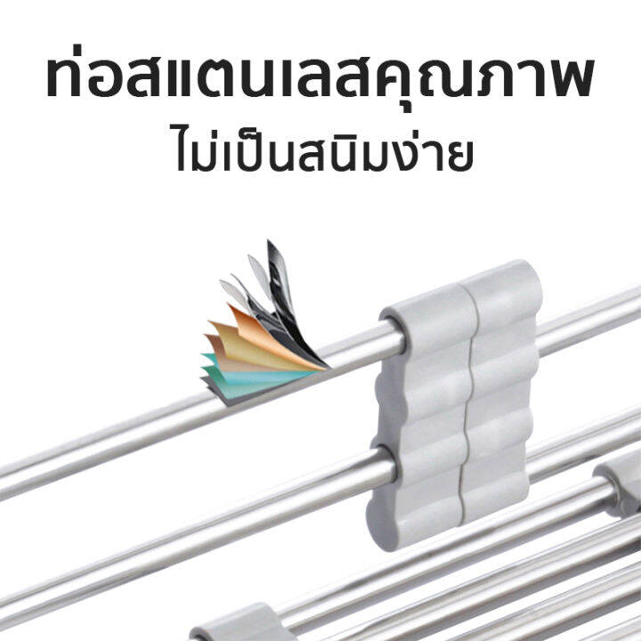 ตะกร้าล้างผัก-ปรับขนาดได้-ตะแกงสแตนเลส-กะละมังล้างผัก-ใช้ในอ่าง-ตะแกรงล้างผัก-ตระกร้าใส่ผัก-ตะกล้าล้างผัก-อุปกรณ์ในครัว-vegetable-washing-basket
