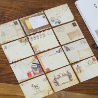 (12 ชิ้น/เซ็ต) Vintage Mini Enveloppen ซองจดหมายสไตล์ยุโรปการ์ดข้อความ Letter Stationary Storage Paper Gift Envelopes Set-Shop5779273 Store