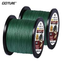 （A Decent035）(Total 1000M) Goture 2pcs 500M PE Braided Fishing Line Multifilament 4 Strands Cord Carp Lines 12-80LB 6 Colors