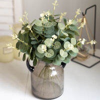 10PCS Eucalyptus Leaf Plants Money Leaf Simulation Artificial Flowers Nordic Wedding Home Decoration Artificial Plants