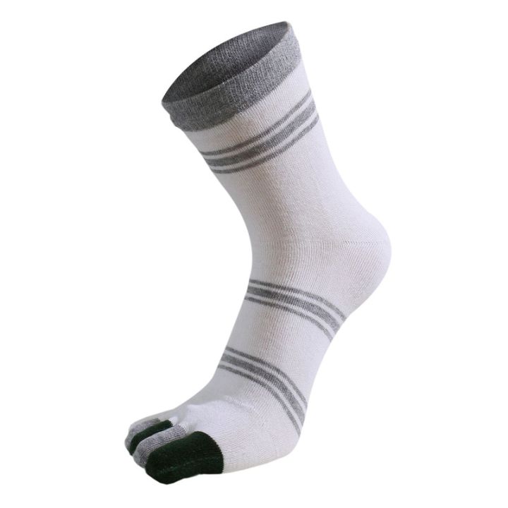 5-pairs-man-short-toe-socks-pure-cotton-striped-business-vintage-sweat-absorbing-soft-elastic-party-dress-5-finger-socks-sokken