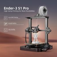 Creality Ender-3 3D S1 Pro เครื่องพิมพ์3D ตั้งโต๊ะการพิมพ์3D FDM ด้วยเครื่องอัดรีดโลหะแพลตฟอร์มแม่เหล็ก CR Touch