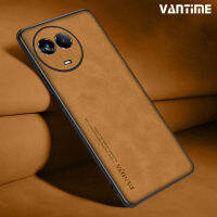 Vantime สำหรับ Realme 11 Pro+ 11x 5G 11 4G 10 Plus เคสหนัง PU ฝาครอบเลนส์ Matte Slim Back เคสกันกระแทก