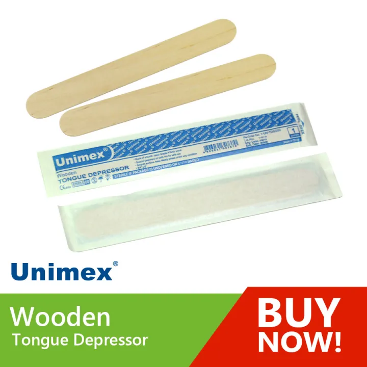 Unimex Wooden Tongue Depressor (Sterile) 100s Lazada PH